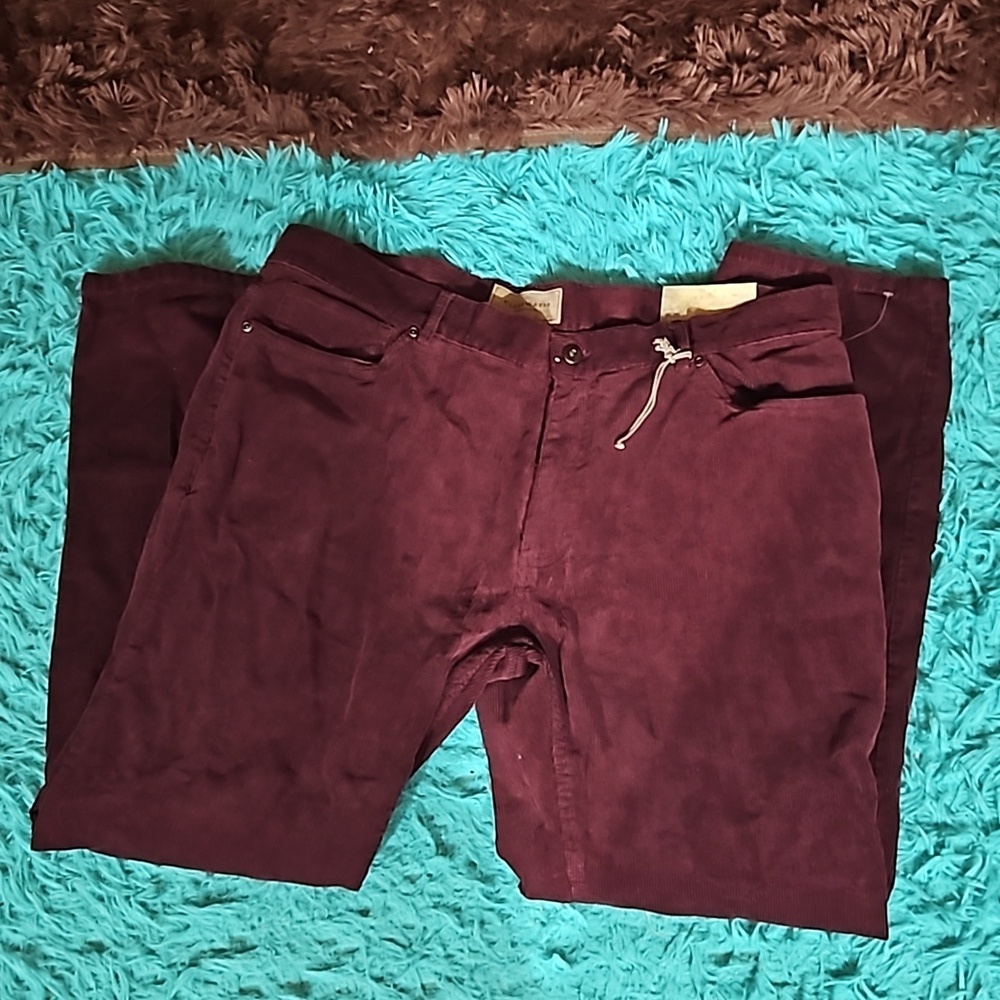 Clear Water Outfitters Corduroy Wine NWT Pants